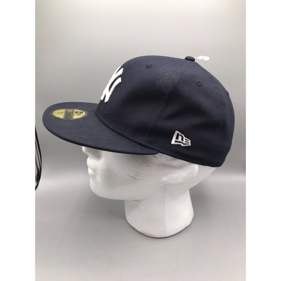 NEW ERA 59Fifty New York NY Hat Black Majestic MLB 7 5/8 NEW - Picture 5 of 14